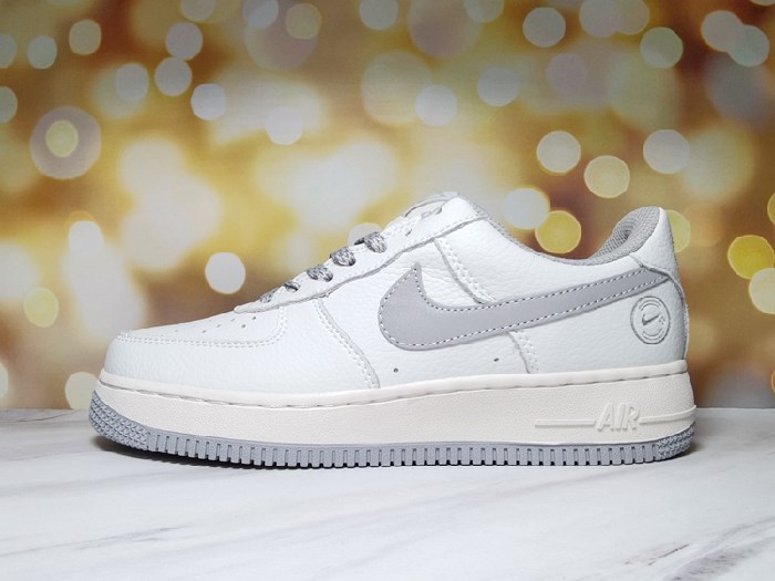 Men's Air Force 1 Low White/Gray Shoes 0140